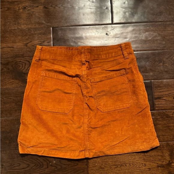 Old Navy Corduroy Mini Skirt - Rust Orange - Size 8 - Picture 3 of 3
